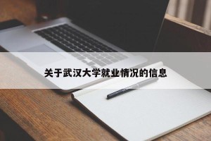 关于武汉大学就业情况的信息