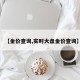 【金价查询,实时大盘金价查询】