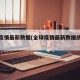 全球疫情最新数据(全球疫情最新数据统计表)
