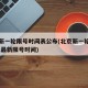 北京新一轮限号时间表公布(北京新一轮限号2021最新限号时间)