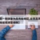 【北京一地调整为高风险地区,北京高风险地区降级后或调整级别】